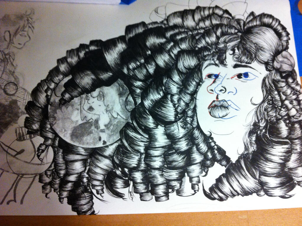 Self Portrait in Pen